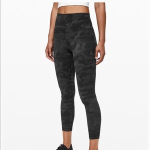Lululemon Align Pant II 21” Camo Multi Gray sz 4